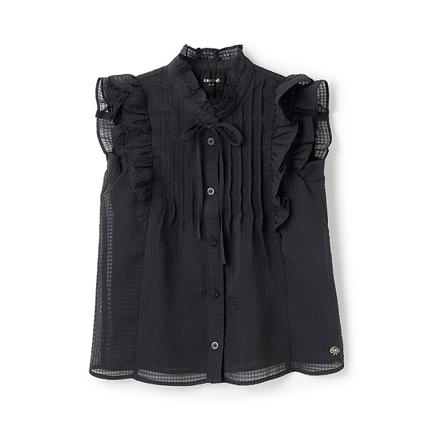 トドラー ピンタックフリルブラウス