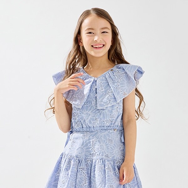 トドラー デイジーレースラッフルブラウス