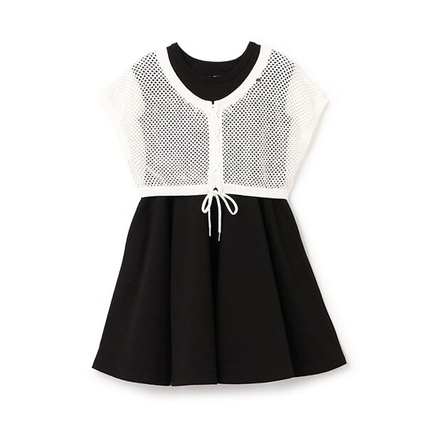 トドラー メッシュニット&ワンピースセット