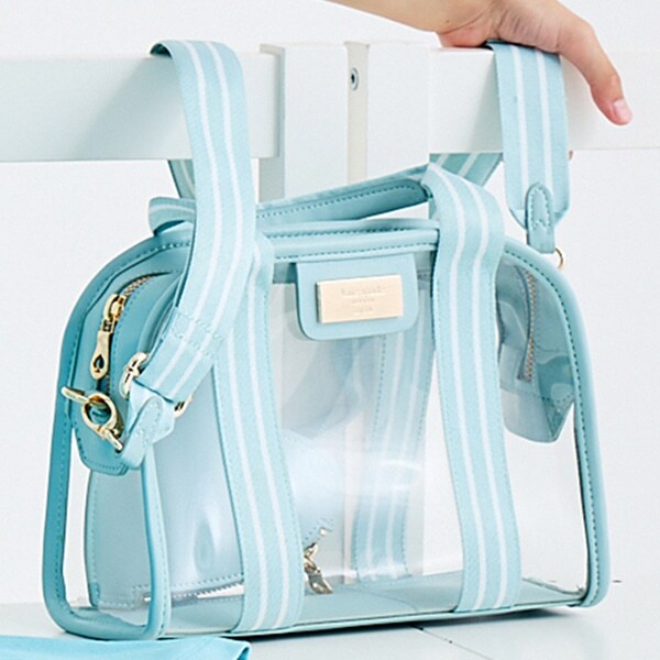 ハートポーチクリアバッグ