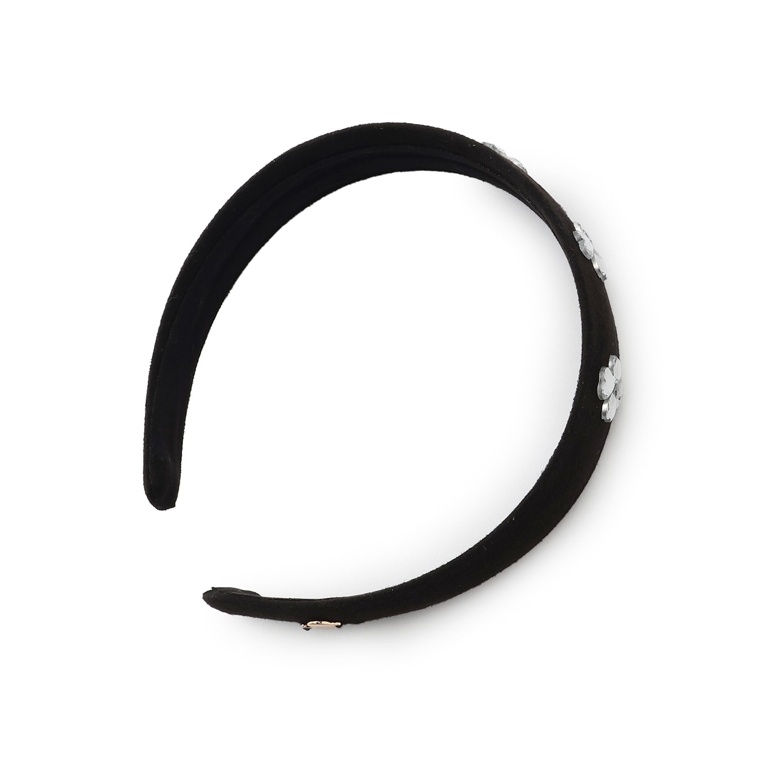 フラワービジューカチューシャ