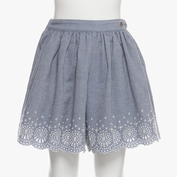 ガールズ エンブロイダリーヘムキュロット