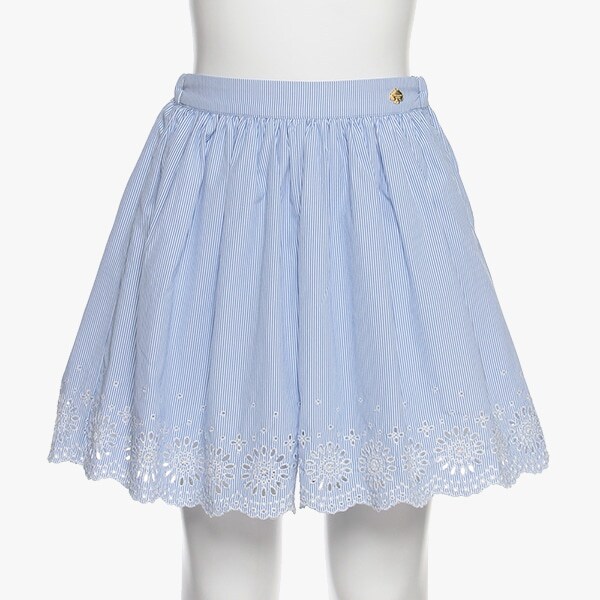 ガールズ エンブロイダリーヘムキュロット