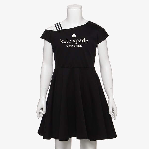 ガールズ ワンショルダーロゴドレス