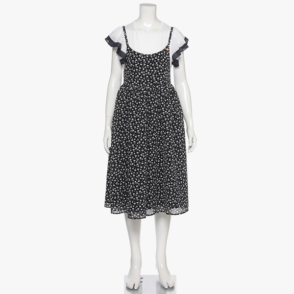 ガールズ フローラルフィールドジャンプスーツ