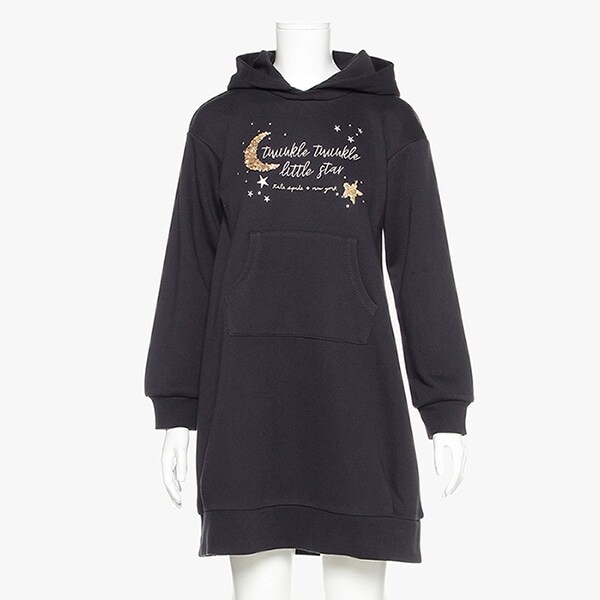 ジュニア ナイトスカイシークインパーカワンピース