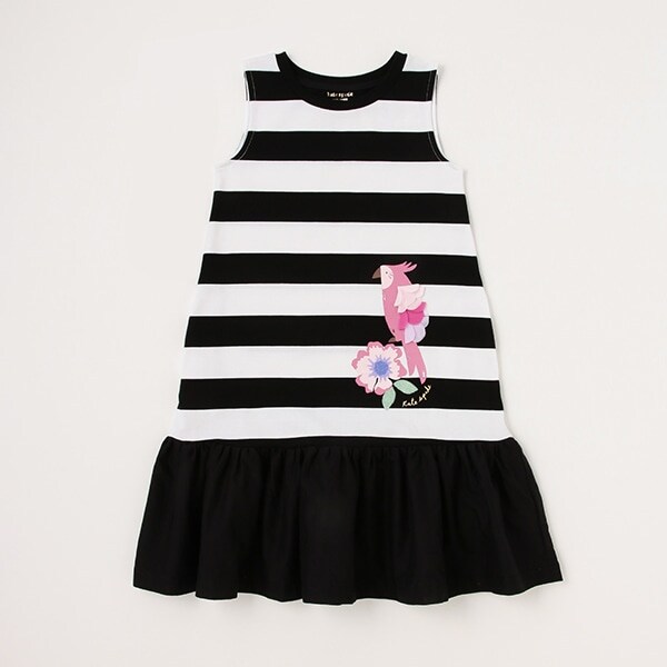 ガールズ バードストライプワンピース