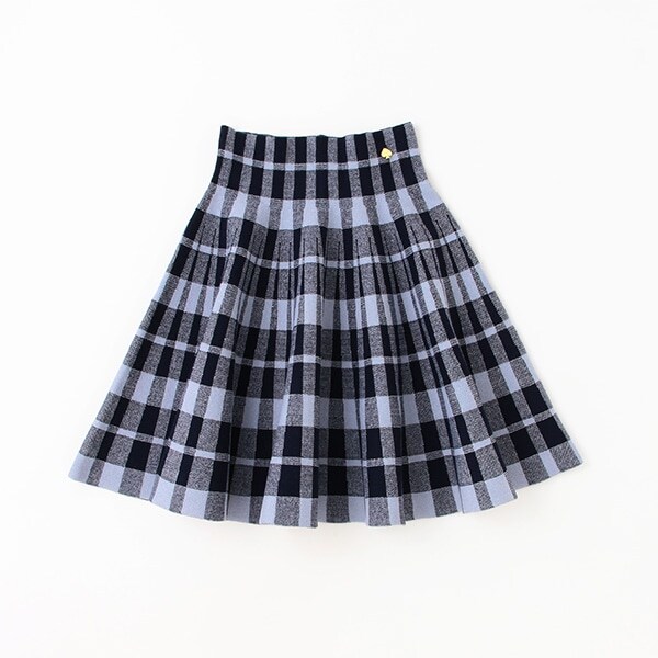 ガールズ プレイドニットスカート