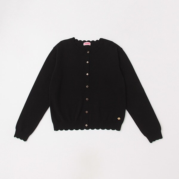 ガールズ スカラップカーディガン