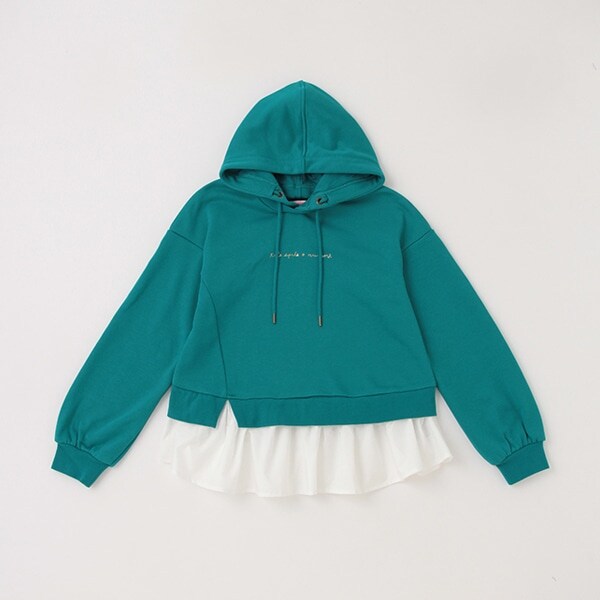 ガールズ 切り替えフーディー