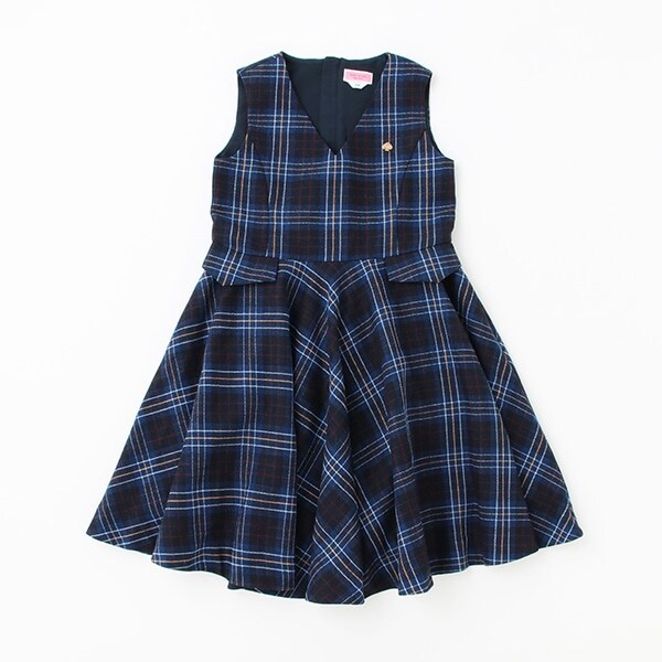 ガールズ プレイドジャンパースカート