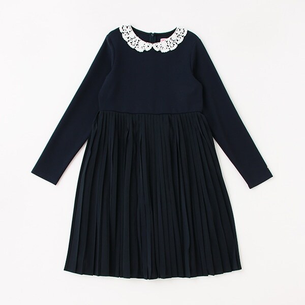 ガールズ レースカラーワンピース