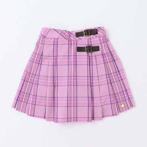 ガールズ チェックキュロットスカート