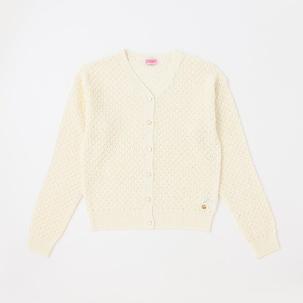 ガールズ ドロップショルダーカーディガン