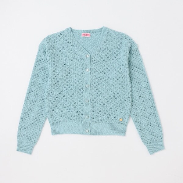 ガールズ ドロップショルダーカーディガン