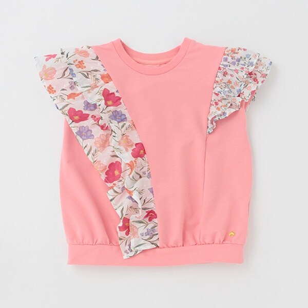 ガールズ チューリップラッフルTシャツ