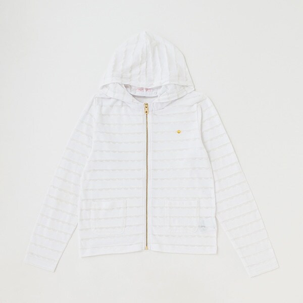 ガールズ バーンアウトスカラップパーカ