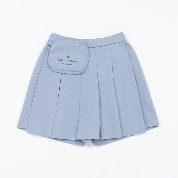 ガールズ バッグつきプリーツキュロットスカート