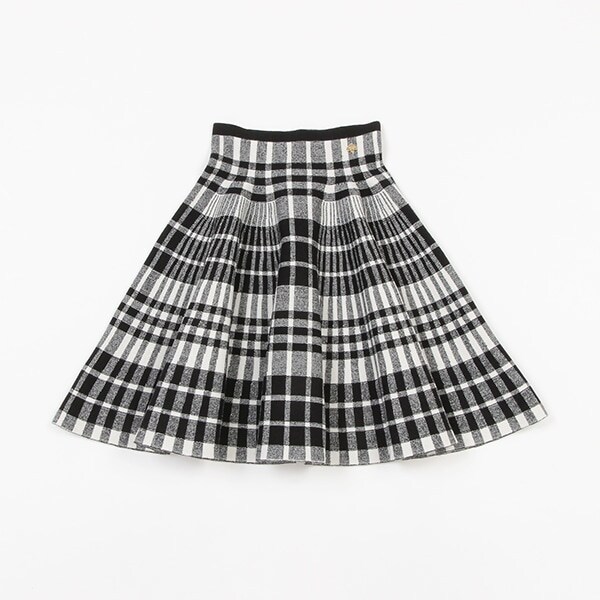 ガールズ チェックニットスカート
