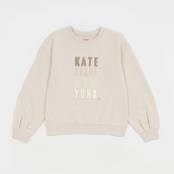 ガールズ デコレートロゴトレーナー