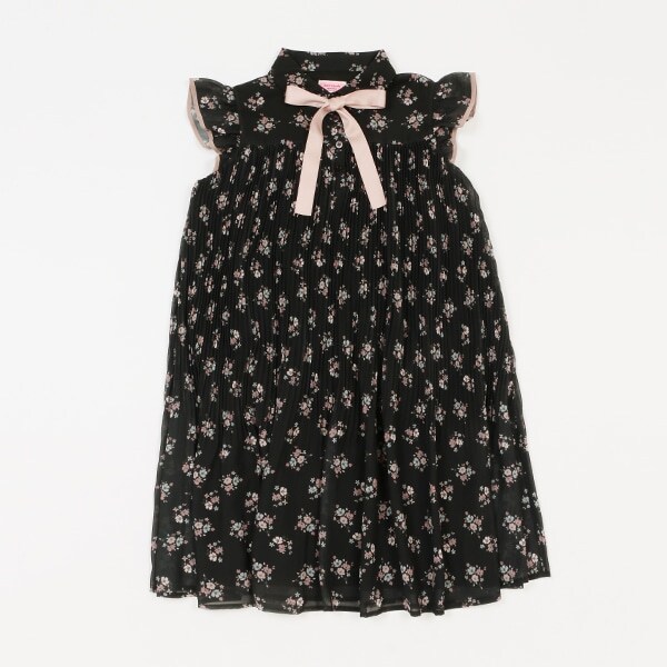 ガールズ モダンフローラルプリーツワンピース