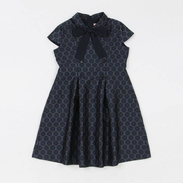 ガールズ スペードフラワージャカードワンピース