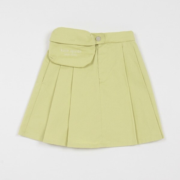 ガールズ バッグつきプリーツキュロットスカート