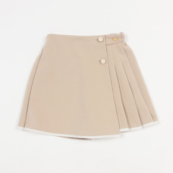 ガールズ ダブルニットラップキュロットスカート