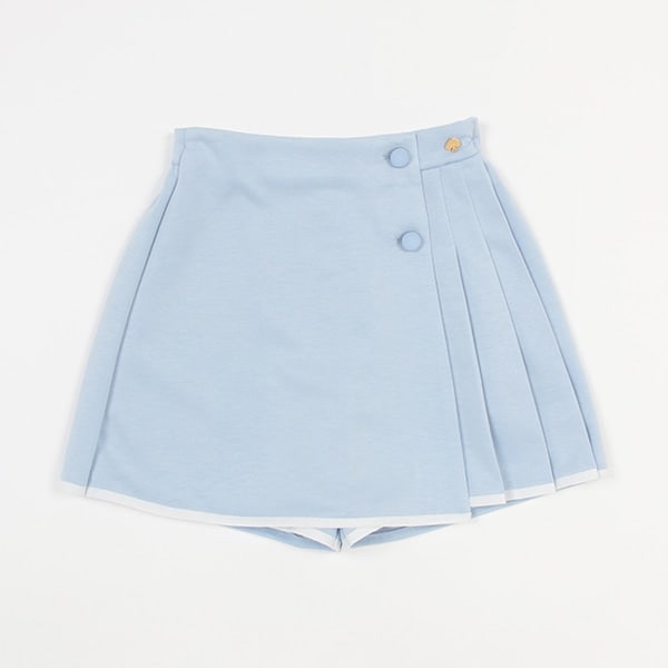 ガールズ ダブルニットラップキュロットスカート