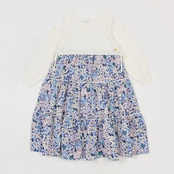 ガールズ スプリングタイムフローラルドッキングワンピース
