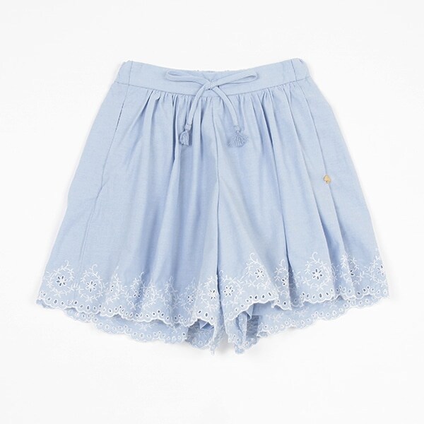 ガールズ エンブロイダリーキュロットスカート