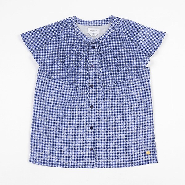 ガールズ デイジーギンガムブラウス