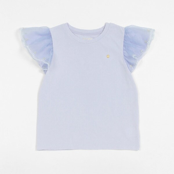 ガールズ チュールスリーブTシャツ