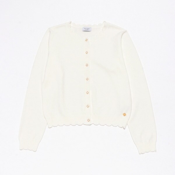 ガールズ スカラップカーディガン