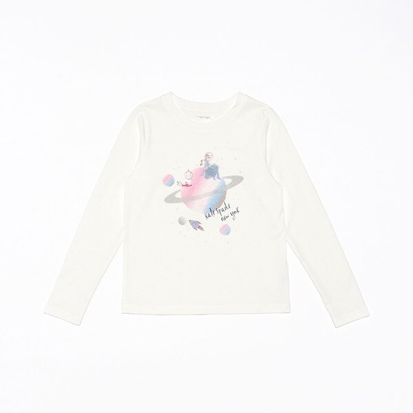 ガールズ スペースガール長袖Tシャツ