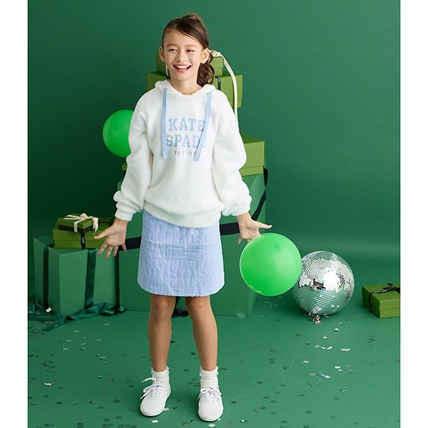 ガールズ ロゴ総柄キュロットスカート