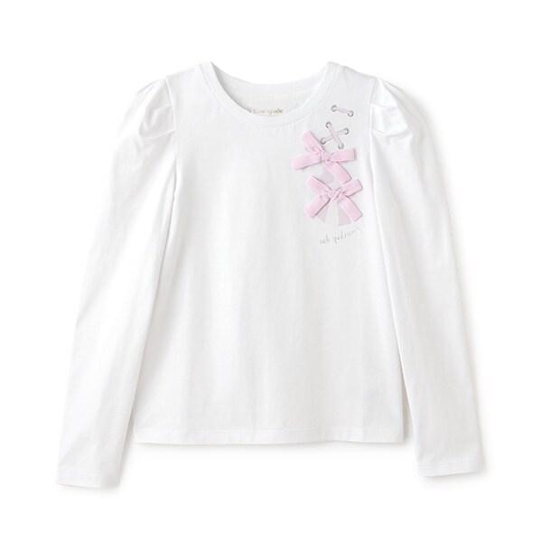 ガールズ ボウ長袖Tシャツ