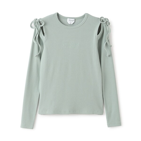 ガールズ ボウカットアウトカットソー