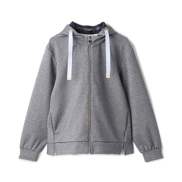 ガールズ ラメダンボールニットパーカ