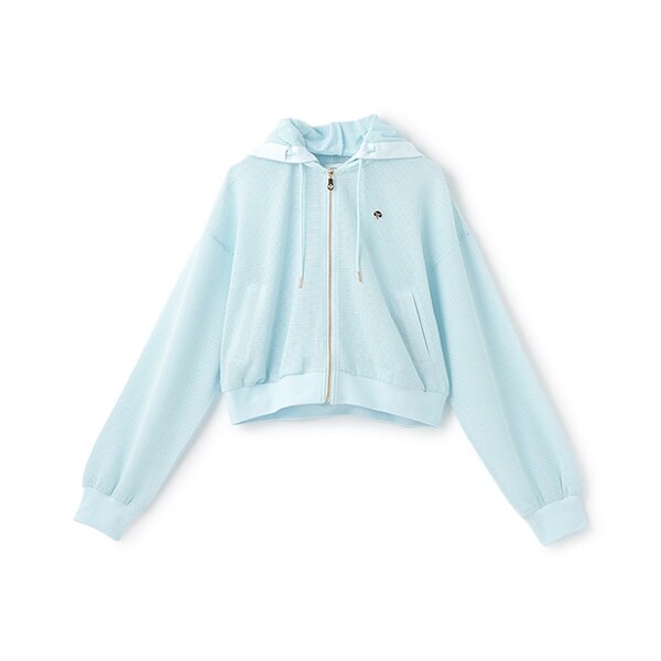 ガールズ メッシュパーカ