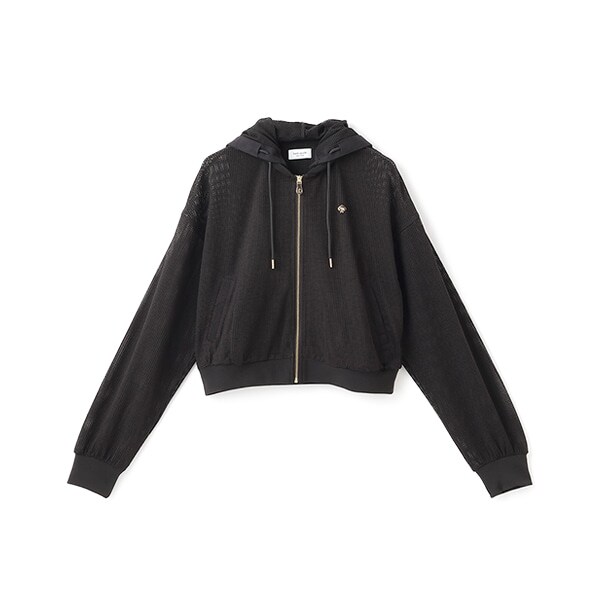 ガールズ メッシュパーカ