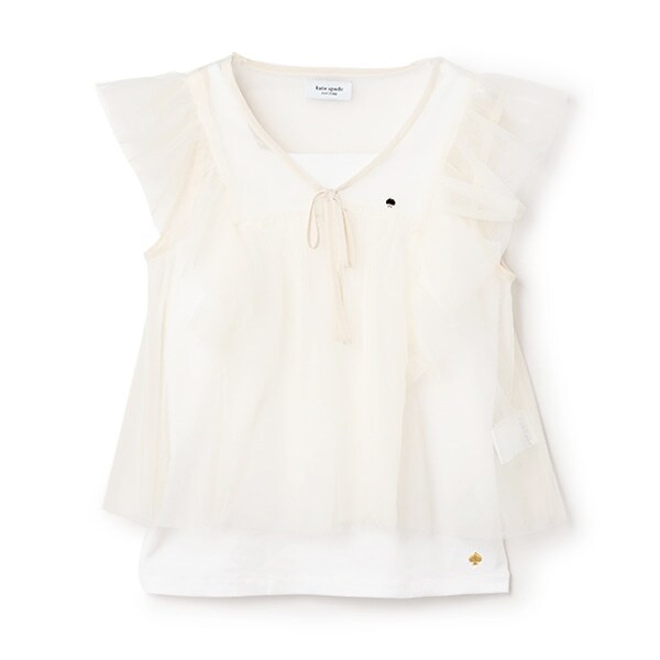 ガールズ ラッフルシアーブラウス&インナーセット