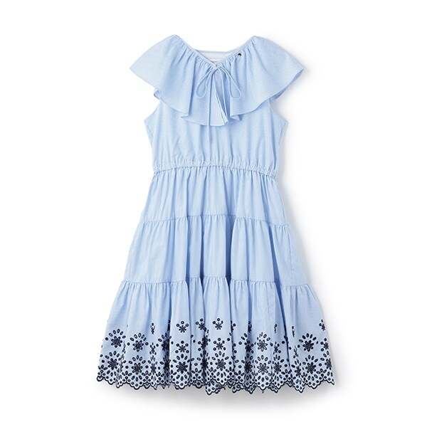 ガールズ エンブロイダリーワンピース