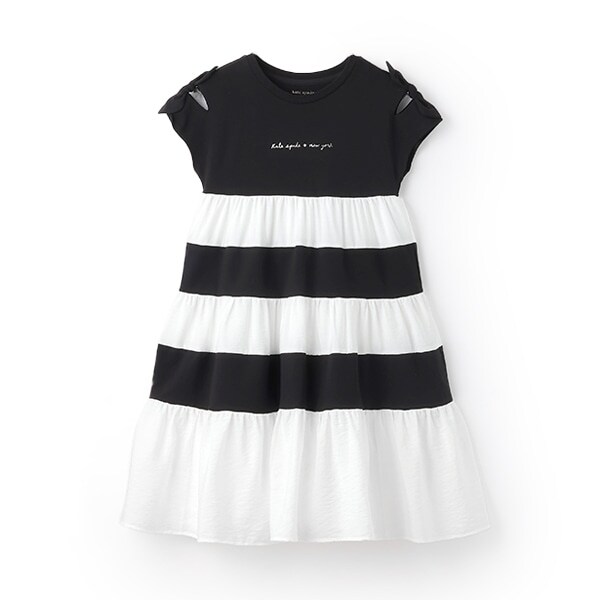 ガールズ 切り替えティアードワンピース