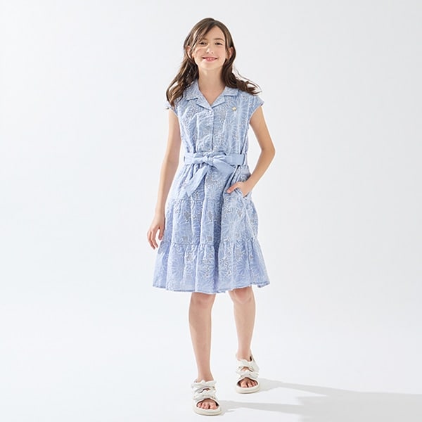 ガールズ デイジーレースワンピース
