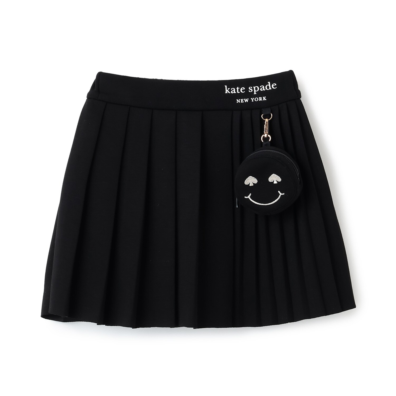 Spade Smileyポーチつきプリーツスカート