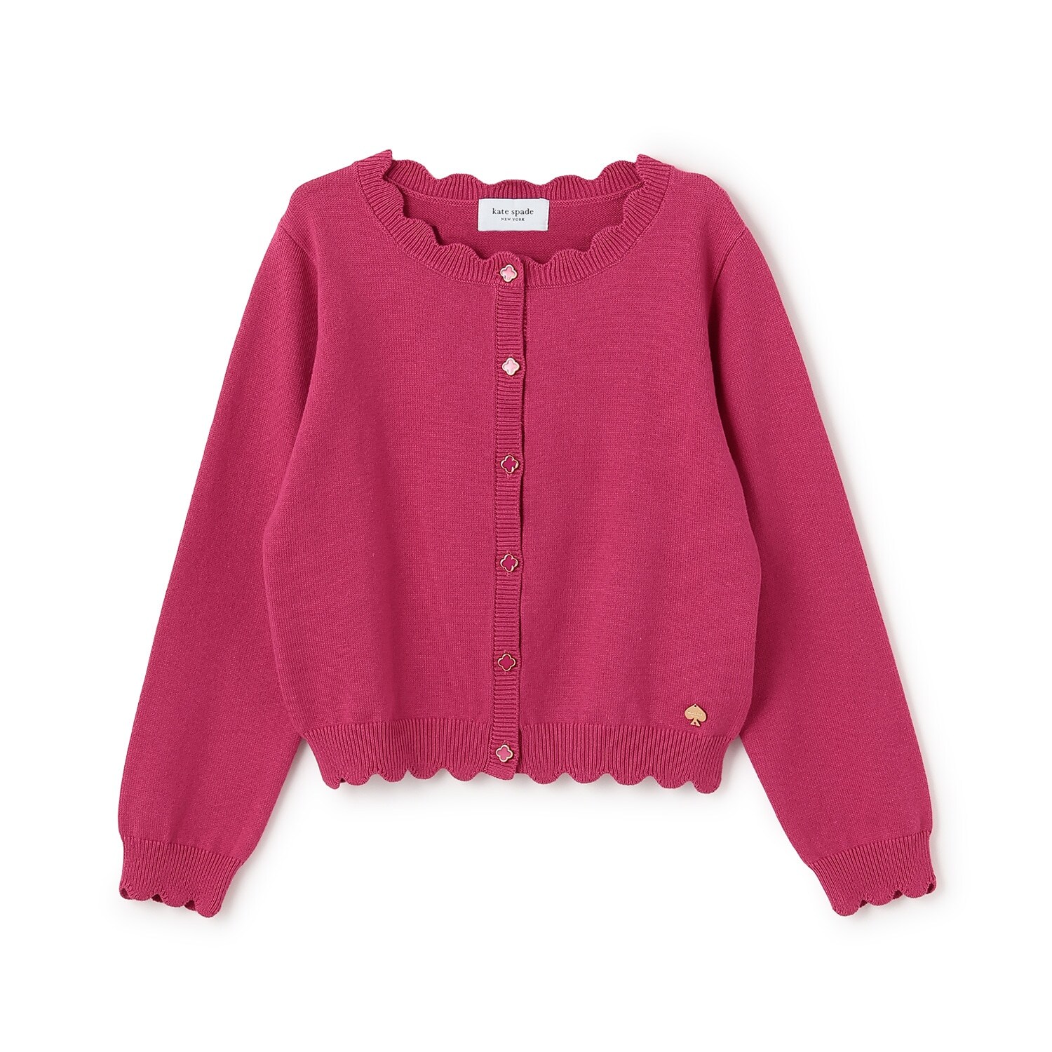 スカラップカーディガン