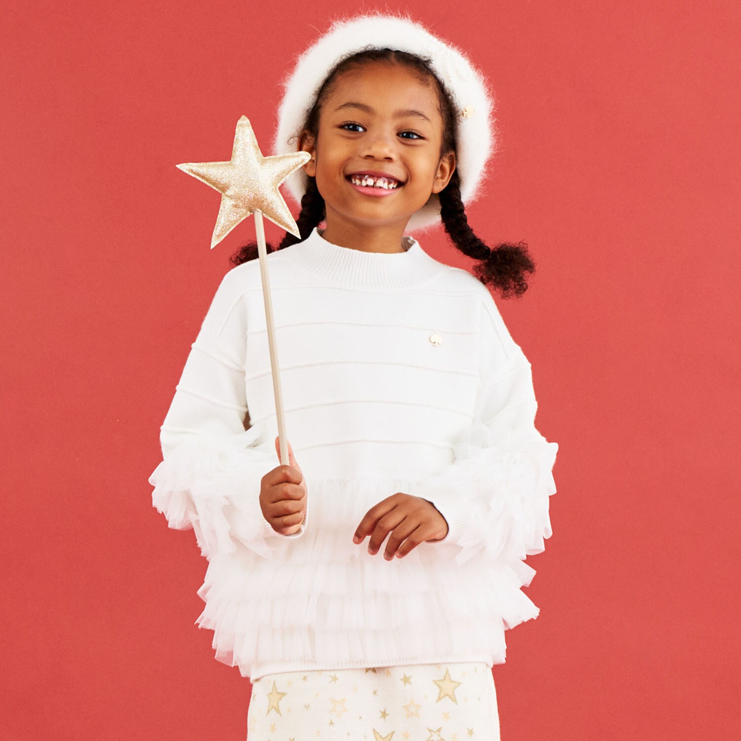 ラッフルチュールセーター