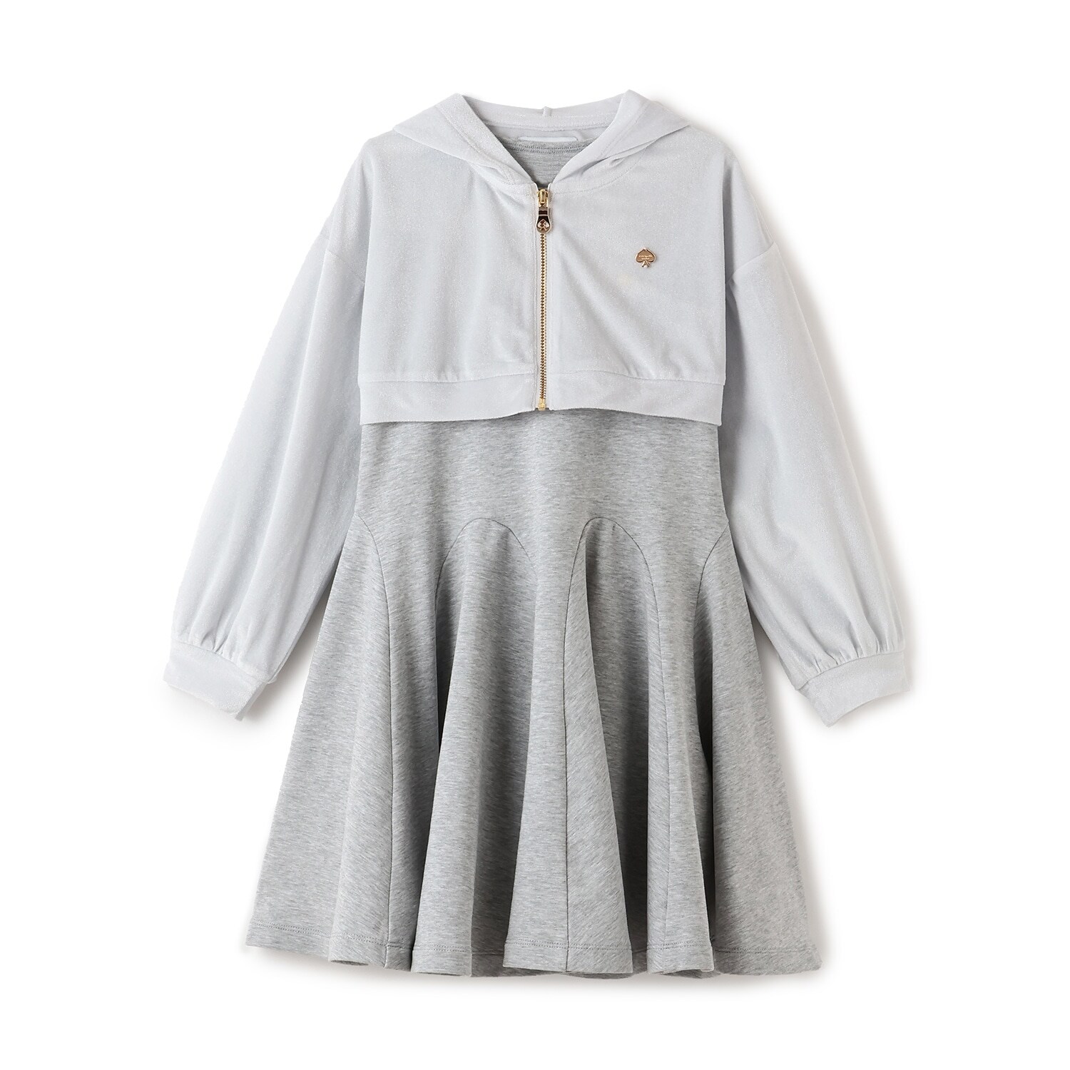 シアーベロアパーカ＆カットワンピースセット