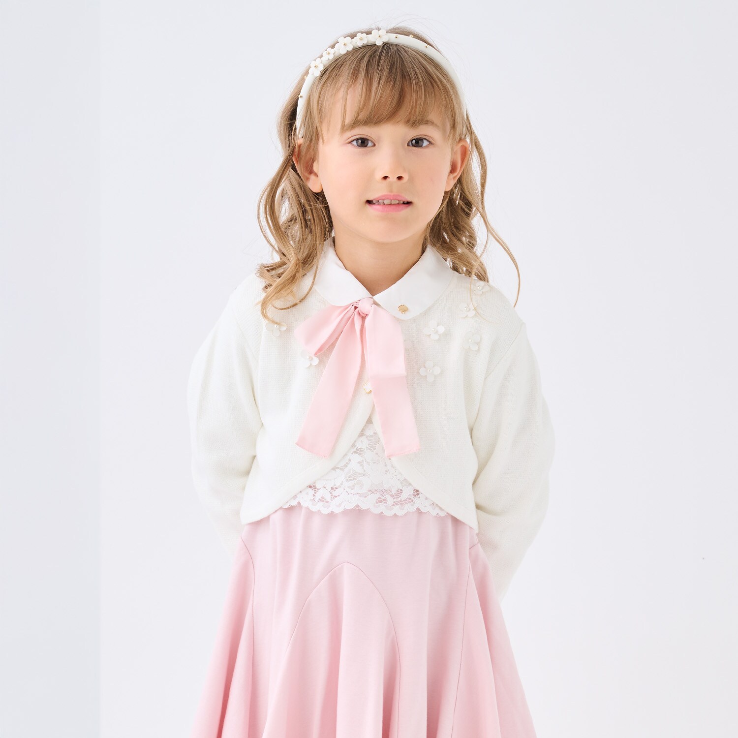 フローラルニットボレロ